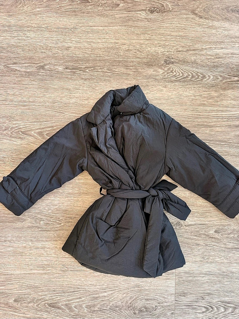 Zara Girls Black Puffer Coat Size 3 Years Like New
